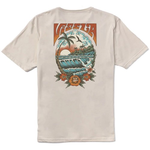 Camiseta Vissla Inked Organic Tee Bone