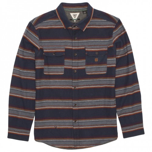 Camisa Vissla Madrugada Flannel Dark Naval