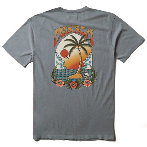 Camiseta Vissla Maroonet Tee Blue Haze