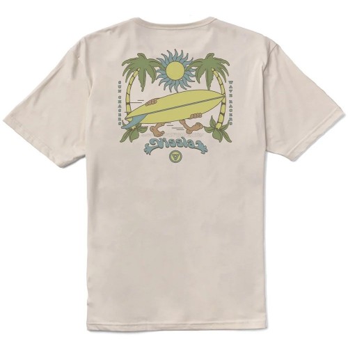 Camiseta Vissla Out There Organic Tee Bone