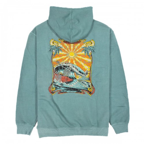 Sudadera Vissla Shredded Hoodie Fleece Smokey Jade