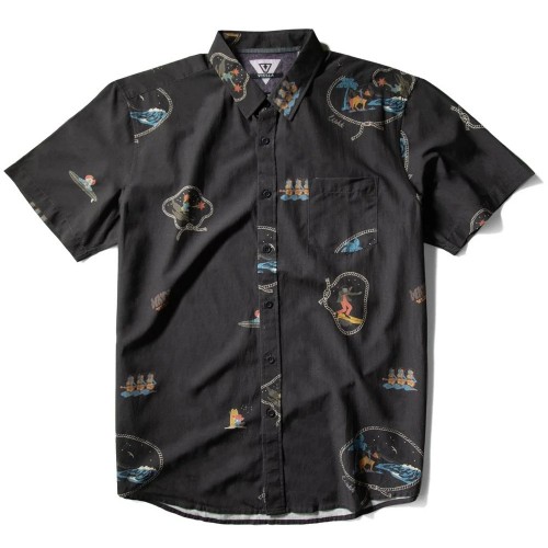 Camisa Vissla Soren Wavy West Eco Shirt Phantom