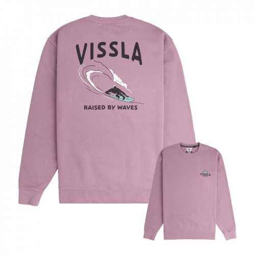 Sudadera Vissla Sunset Waves Crew Fleece Lilac