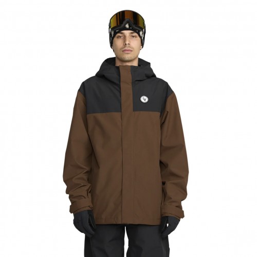 Chaqueta de snowboard Volcom Buckthreeeighty Jacket Brown