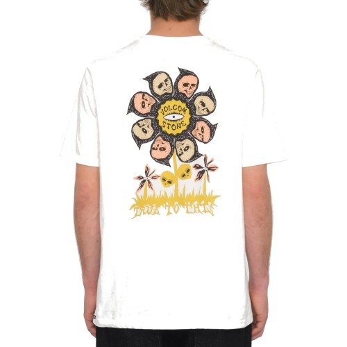 Camiseta Volcom Flower Budz Fty Tee Off White