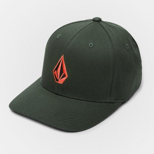 Gorra Volcom Full Stone Flexfit Hat Dark Forest