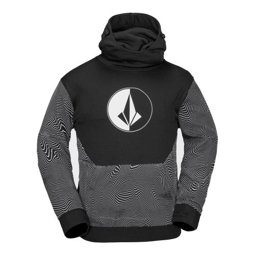 Sudadera de snowboard Volcom Hydro Riding Hoodie Black Print