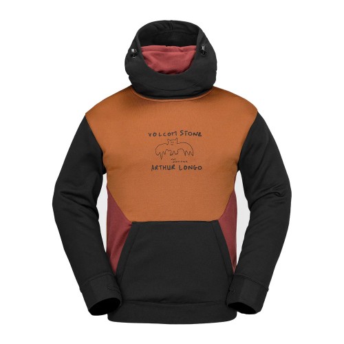 Sudadera de snowboard Volcom Hydro Riding Hoodie Caramel