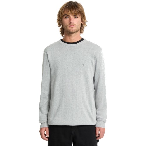 Jersey Volcom Uperstand Sweater Light Grey Heather