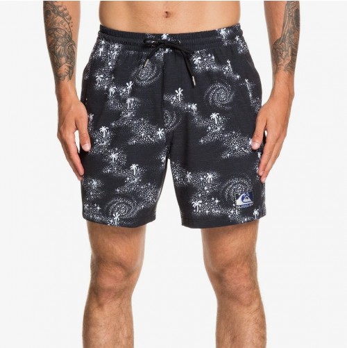 Bañador Quiksilver Out There Volley 17" Black Cosmic Rip Swim