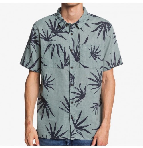 Camisa Quiksilver Deli Palm Chinois Green