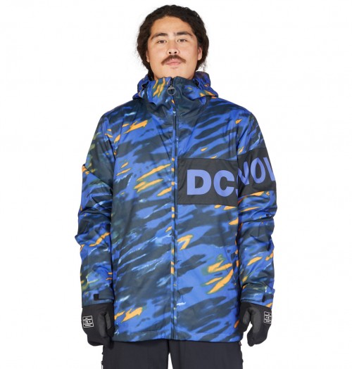Chaqueta de snowboard DC Shoes Propaganda Jacket Angled Tie Dye Royal Blue