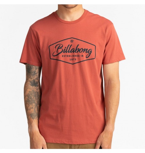 Camiseta Billabong Trademark Tee Deep Red