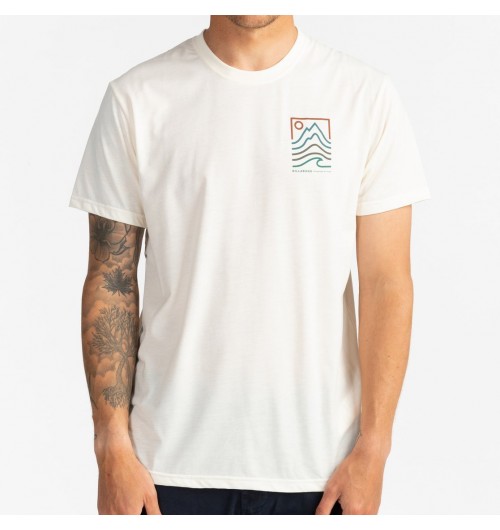 Camiseta Billabong Peak Tee Off White