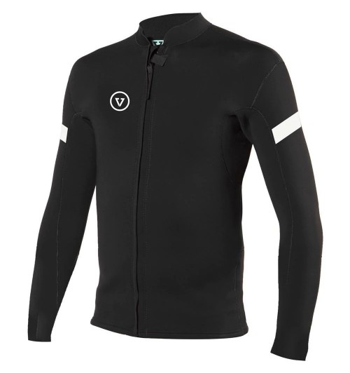 Neopreno de surf Vissla Raditude 2mm Front Zip Jacket Black