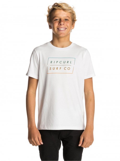 Camiseta Rip Curl Undertow Logo Gradian Tee Optical White