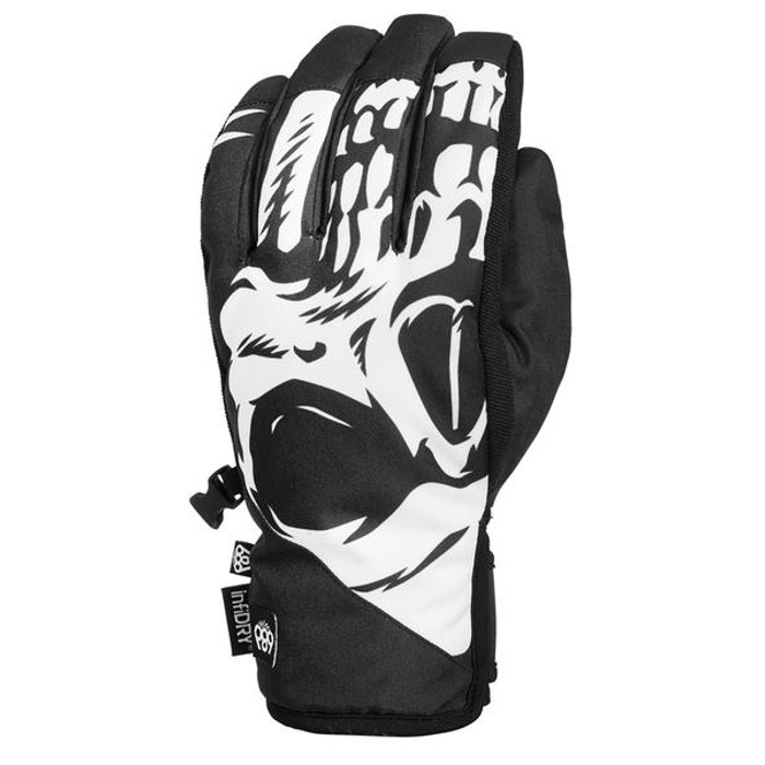 686 Ruckus Pipe Glove Black, Guantes snowboard