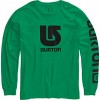 Burton Boys Logo Vertical LS Kelly Green/Black