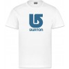Burton Boys Logo Vertical SS Bright White/Turquoise