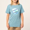Rip Curl Action Shot Tee Boy Mid Blue