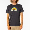 Rip Curl Surf Revival Decal Tee Washed Black