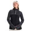 Roxy Sayna Half Zip True Black Roxygram Tonal