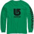 Camiseta Burton Boys Logo Vertical LS Kelly Green/Black
