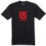 Camiseta Burton Boys Logo Vertical SS True Black/Red