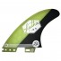 Quilla de surf Feather Fins Athlete S. Click Tab Jonathan Yellow