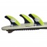 Quilla de surf Feather Fins Athlete S. Dual Tab Jonathan Yellow