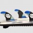 Quilla de surf Feather Fins Carbon Flex Click Tab Blue