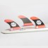 Quilla de surf Feather Fins Sig. Dual Tab Jonathan Gonzalez Red-1