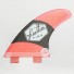 Quilla de surf Feather Fins Sig. Dual Tab Jonathan Gonzalez Red