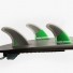Quilla de surf Feather Fins Ultralight Black Hexa Core HC Click Tab Green-2