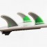 Quilla de surf Feather Fins Ultralight Black Hexa Core HC Single Tab Green-2