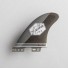 Quilla de surf Feather Fins Ultralight Click Tab Black/Grey