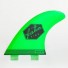 Quilla de surf Feather Fins Ultralight Dual Tab Green