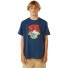 Camiseta Rip Curl Action Tee Boy Washed Navy