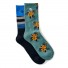 Calcetines de snowboard Rip Curl Art Crew Sock 2-Pk Blue