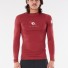 Lycras de surf Rip Curl Corps LS Maroon