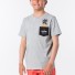 Camiseta Rip Curl Fashion Pocket Tee Boy Cement Marle